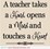 a teacher takes