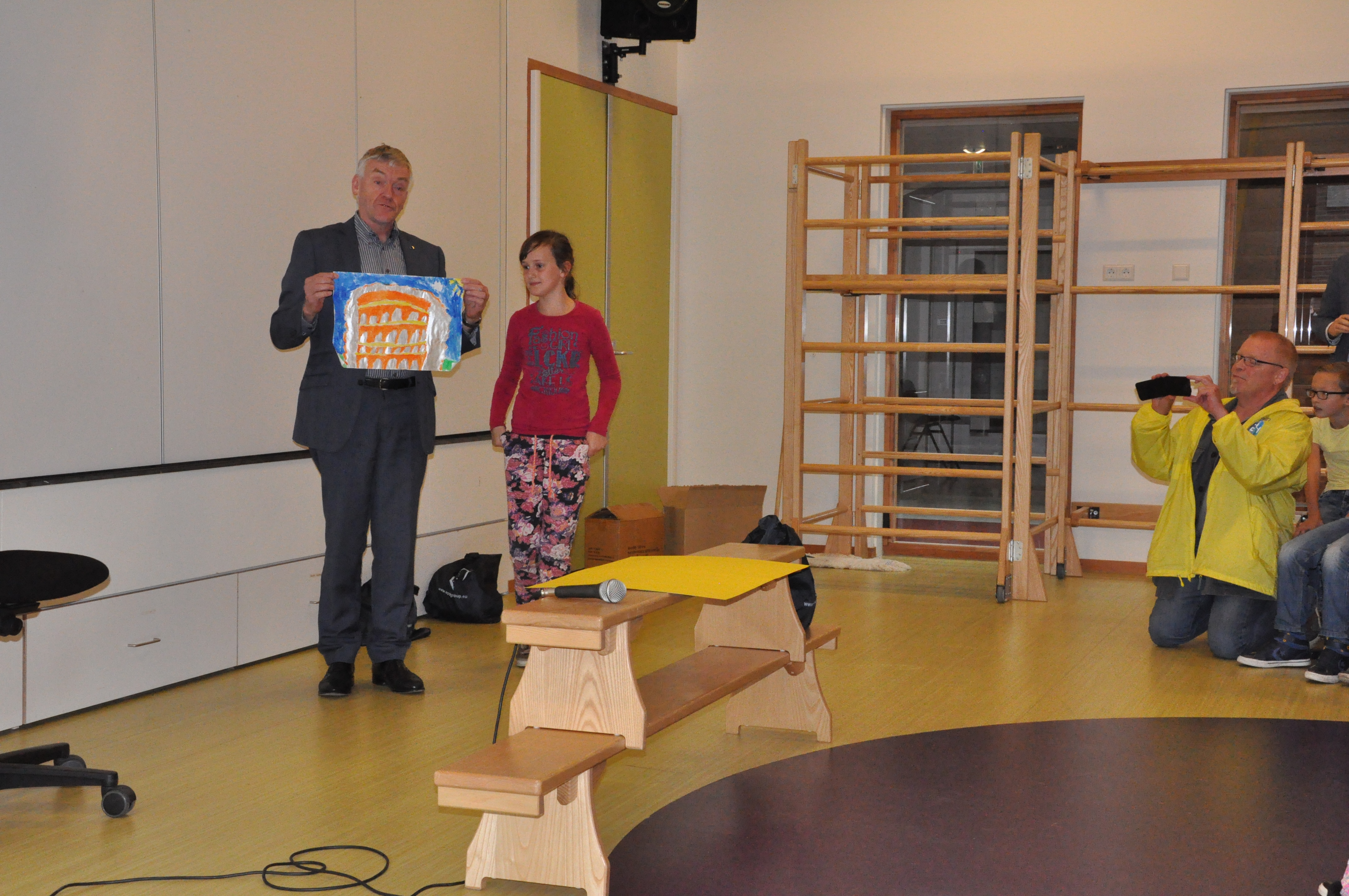 Bezoek Wim van der Camp aan groep 5, 5/6 en 6