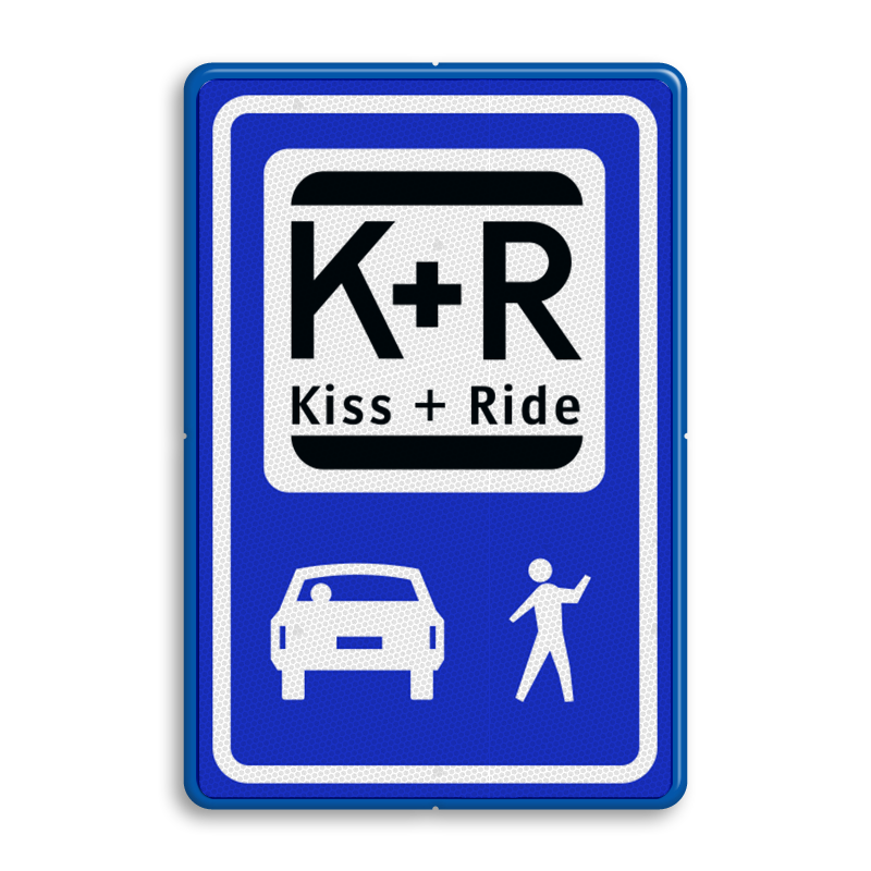 Kiss&ride strook bij slecht weer