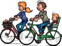 Fietsen op het plein