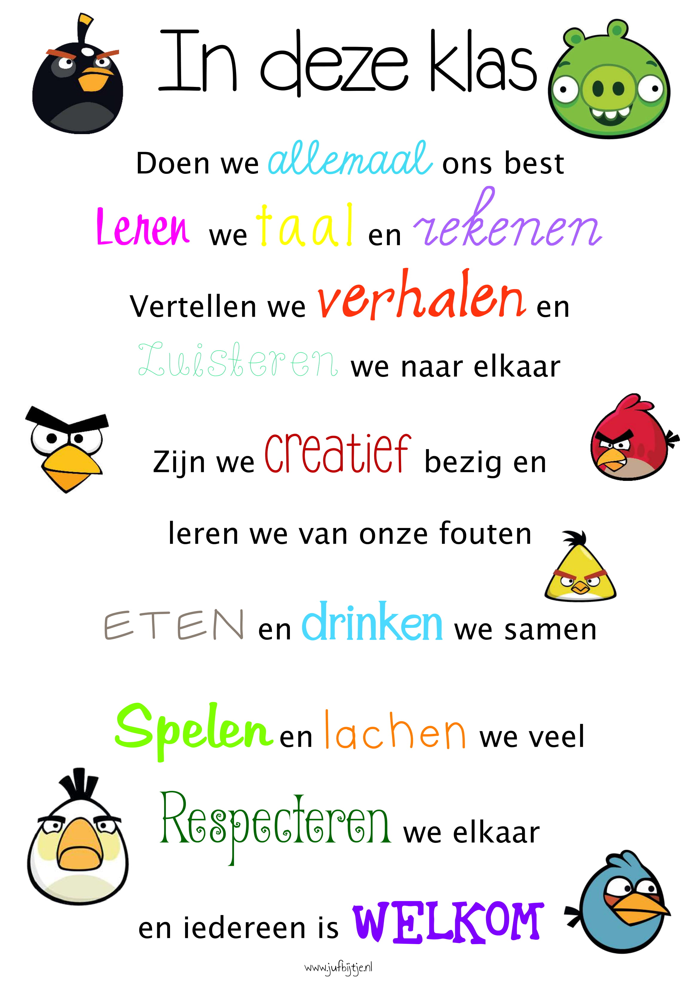 Welkom in de klas moment