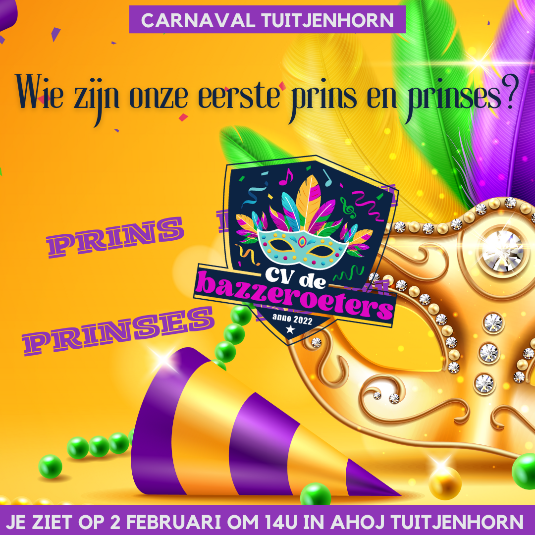 Speciale Kindercarnavalsmiddag in Tuitjenhorn