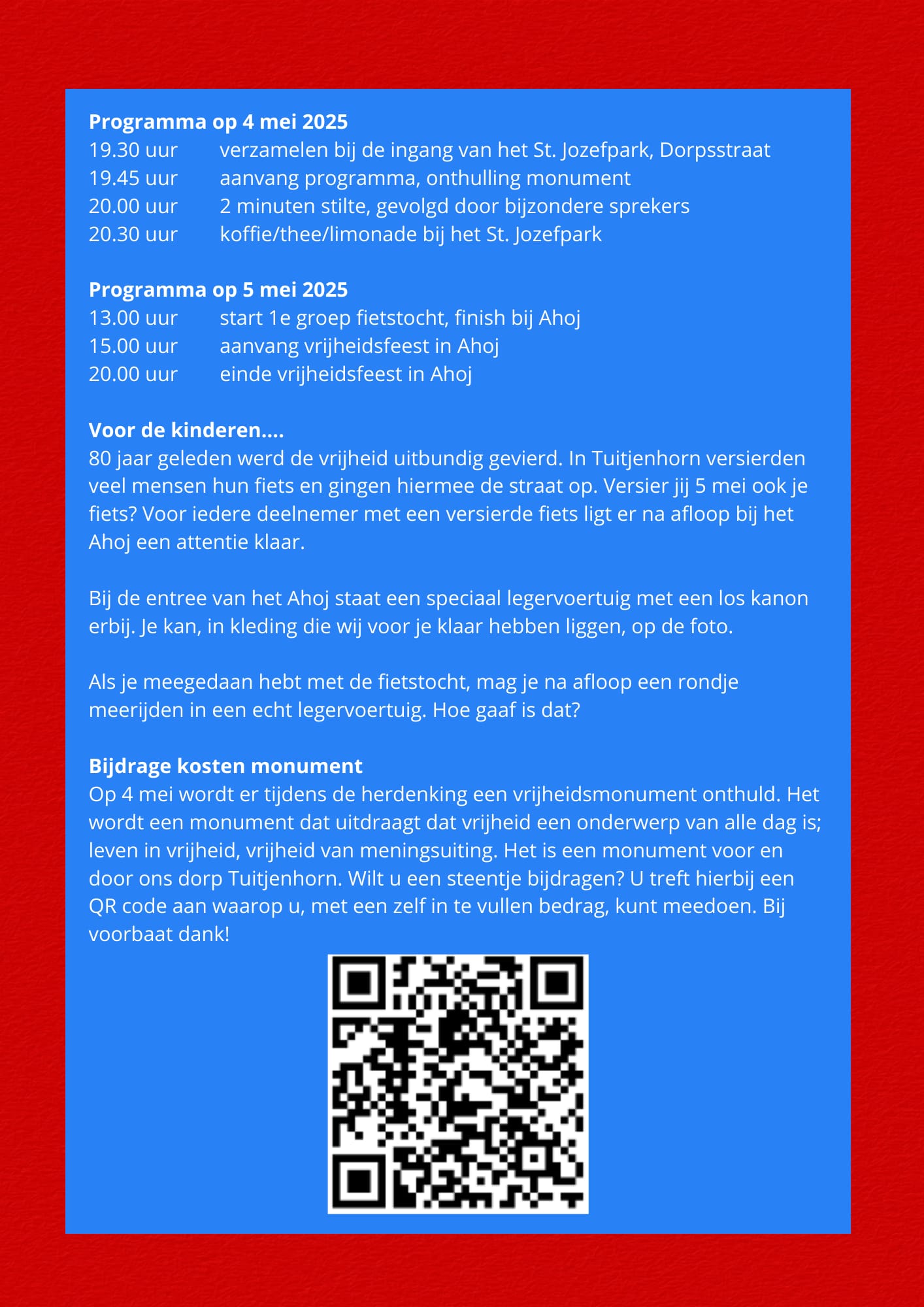 80 jaar vrijheid in Tuitjenhorn